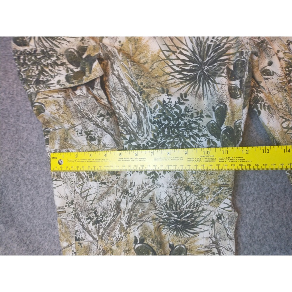 GameGuard Outdoors Mens Brush Country Camo Cargo Pants Tan Green 41x29 Hunting - Picture 7 of 16